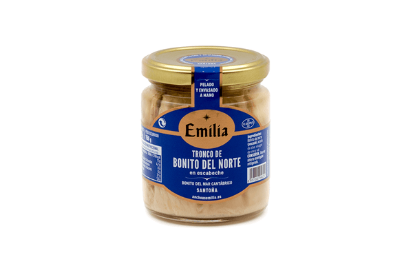 White tuna in pickled sauce jar 225gr.
