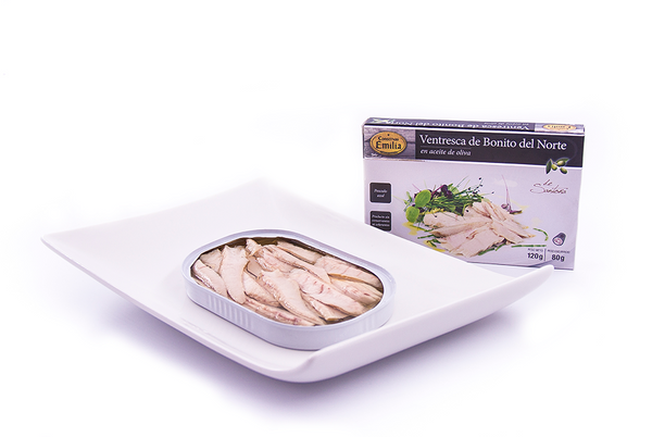 Belly of Bonito del Norte in olive oil jar 225gr.