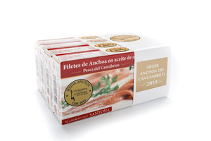 Lote 4 octavillos 48gr. Filetes de Anchoa en Aceite de Oliva 