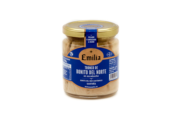 White tuna in pickled sauce jar 225gr.