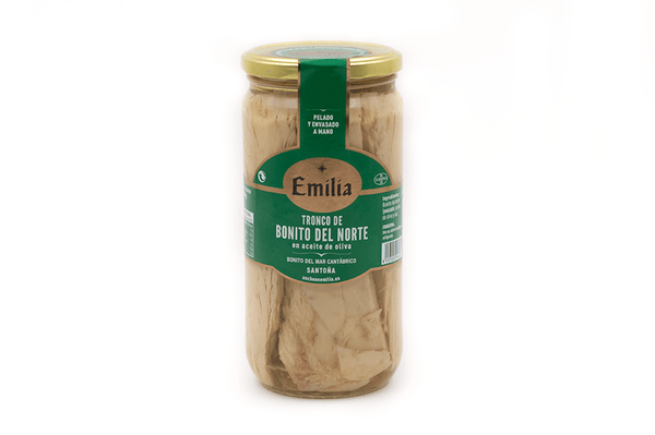 White tuna in olive oil jar 750 gr,