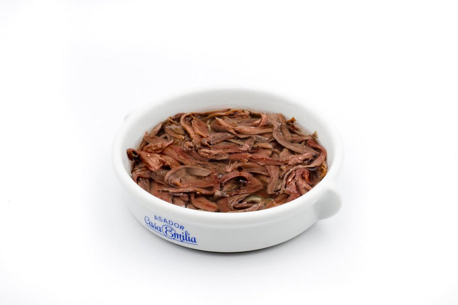 Pieces of Anchovies in Olive Oil - Cantabrian Fish jar 305gr.
