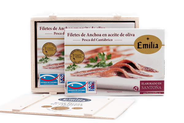 Caja detalle Anchoa del Cantábrico Oro